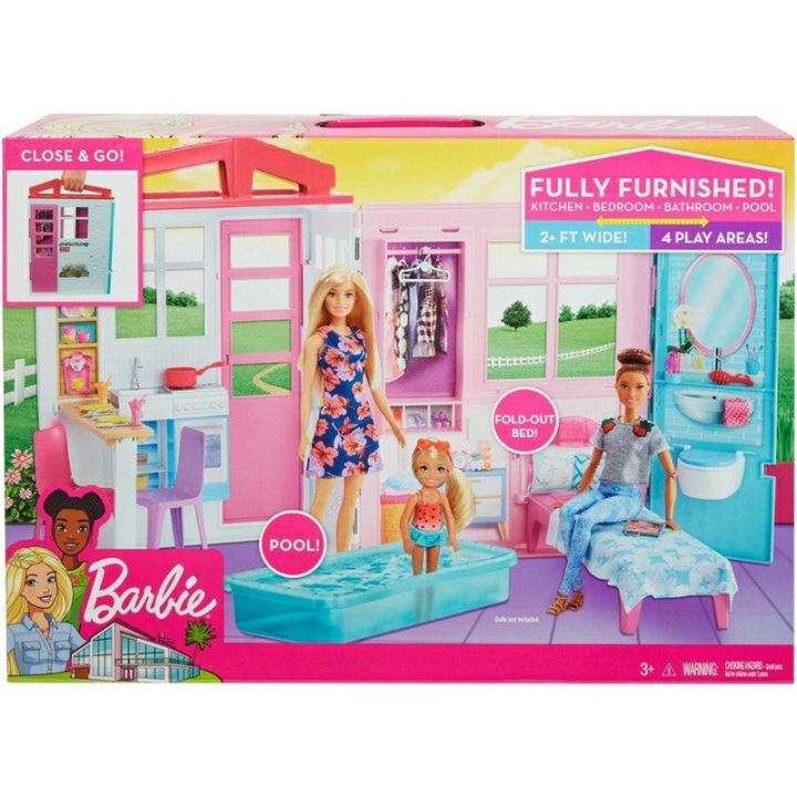 Barbie House Close and Go Furniture Accessories Rumah Barbie