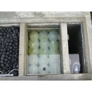 Brush filter kolam 40cm stainless anti karat