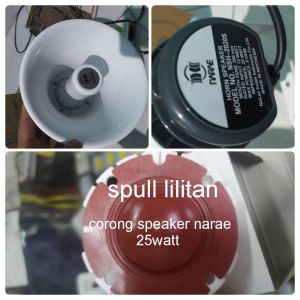 sepul spull lilitan penganti corong speaker merk narae 25watt NSH 2020S ada sparepartnya kalau rusak tdk usah khawatir