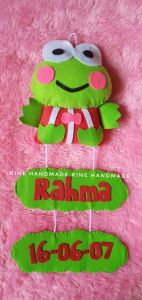 Gantungan Dinding Karakter Reques Nama dan tgl lahir Rine Handmade 3
