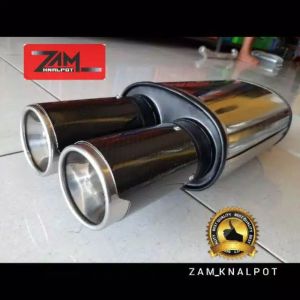 Knalpot Mobil Sebring Tameng Carbon Bass Bulet Gahar