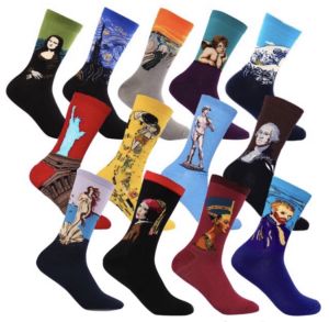 Miss.J Sock Famous Paintings Art Gallery Mid Sock(No Tags)