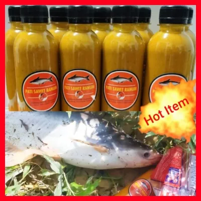 Umpan Ikan Patin / Pati Sawit Ranum (Kualiti Premium). Juga sesuai utk pelbagai ikan air tawar. 250ml.