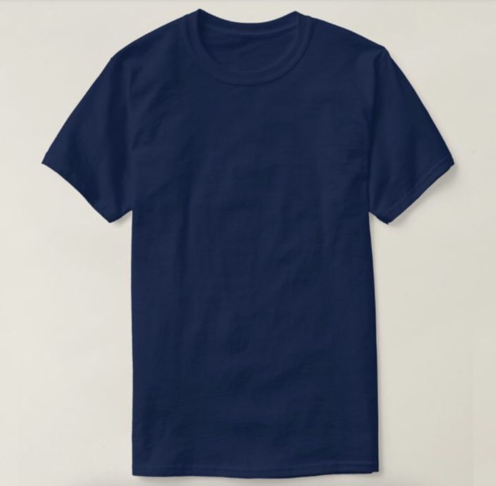 Plain Navy Blue T Shirt Unisex Lazada Ph 4845