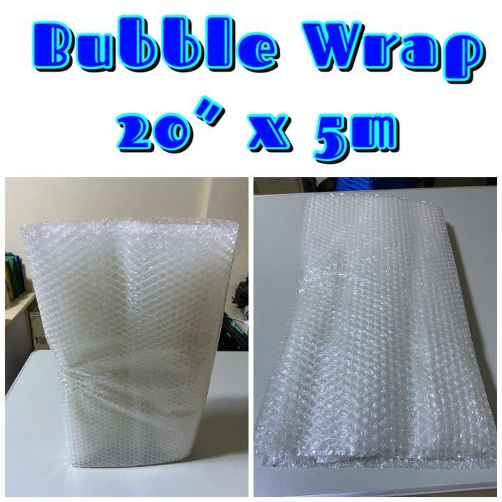 Bubble wrap 20” x 5m clear | Lazada PH