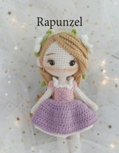 Amigurumi Rapunzel Tinggi 17cm
