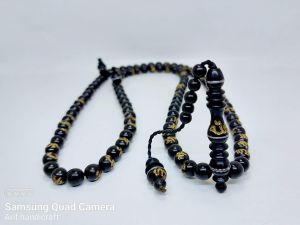 tasbih galih kelor ukir dengan kepala tasbih terbaru