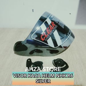 KACA HELM VISOR NHK R6 SILVER
