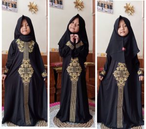 ATIKAAYUSTORE (COD) - Gamis Anak / Abaya anak / Gamis Arab/ Aiyzhaa Syari Kids 3Thn/4Thn/5Thn/6Thn/7Thn/8Thn