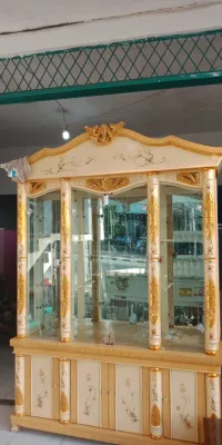 Lemari hias kristal mewah (KHUSUS BANTEN)