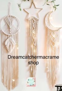 Vòng macrame vòng dreamcatcher trang trí