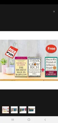 think and grow rich/ how to win and influence people/ the richest man in babylon