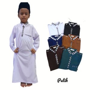 baju jubah anak baju gamis/baju sholat anak laki-laki usia 2 sampai 11 tahun
