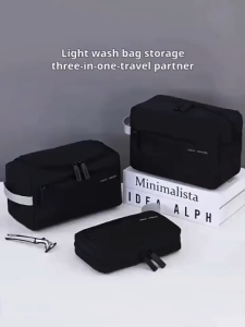 New Lightweight Mens Travel Toiletry Bag - Large Capacity Portable Cosmetic Organizer