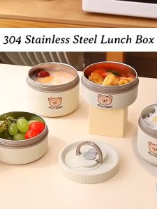 Higher home 304 stainless steel lunch box sealed food storage box insulated food container lunch box set
