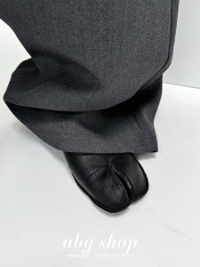 Super Soft Tabi Flat Bottom Mary Jane Shoes Minimalist Style Pigs Hoof Split-Toe Shoes Fashionable Casual Slip-On Womens Footwear