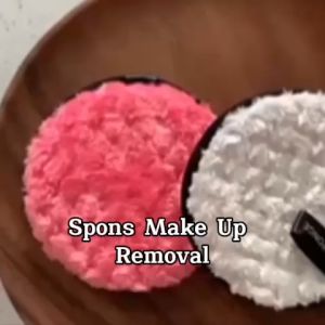 Spons Make Up Removal Model Bulat / Sponge Puff Face Cleansing / Remover Penghapus Penghilang Riasan Makeup Bedak Lipstik Skincare / Spon Cuci Muka Pembersih Wajah Super Halus & Lembut / Alat Kecantikan Aksesoris Kosmetik Multifungsi - HOMIA