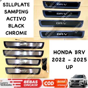 Sillplate Samping Honda BRV BR-V 2022 2024 2025 Activo Hitam Chrome Lampu / Non Led