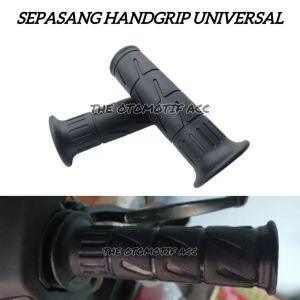 SEPASANG HANDGRIP STANDAR MODEL KAWASAKI HITAM PNP UNTUK SEMUA JENIS MOTOR / GRIP KAZE / SARUNG GAS