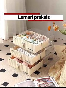 Dejavu Rak Laci Susun Pakaian Mini Laci Kotak Aksesoris Penghemat Tempat Kotak Penyimpanan Pakaian dalam  Underwear Storage Petak HSB839
