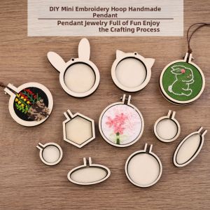 QINGPIN | Creative Animal Shape Mini Embroidery Hoop Retro