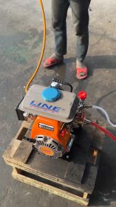 เครื่องพ่นยา หม้อลม 6หุน เครื่องยนต์เบนซิน ยี่ห้อ LINE พร้อมปั๊มพ่นยา ชนเครื่อง 4จังหวะ พ่นแรง พ่นไกล เทส เสริมสร้างความสวยงาม ราคาที่นาน