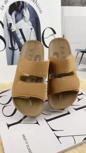 New Fashion Velcro Duble Strap Lightweight Womenslipper 234