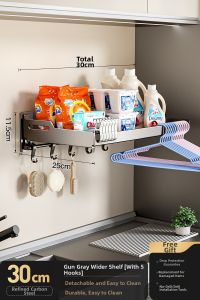 TIANDIYU | Outdoor Balcony Laundry Organizer Wall Mounted Shelving