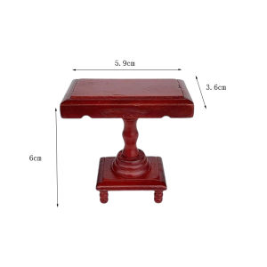 Mô Hình Nhà Trẻ Em Mini 1:12 Phòng Khách Đồ Chơi Đồ Dùng Trong Nhà Bằng Gỗ Mô Hình Bàn Trà Tròn Trắng Đồ Chơi Cho Trẻ Em Từ 14 Tuổi Trở Lên