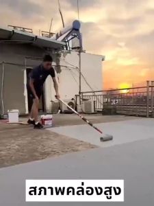 💦1000g มีแปรง💦 สีกันซึม สีทากันรั่วชึม กันรั่วซึมบ่อปลา เทา/ขาว/ดํา หลังคา/ซุ้ม/พื้น ฉนวนกันความร้อนและกันน้ํา ไม่ละลายไม่แตก สีกันน้ำ สีกันรั่วซึม สีทากันซึม สีทาผนังกันน้ำ สีทากันน้ำรั่ว สีทาอ่างปลา