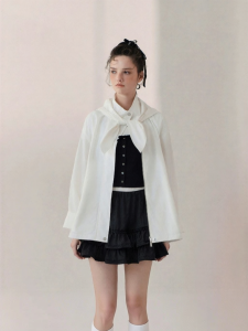 AIVEI | Spring Ribbon Hooded Coat
