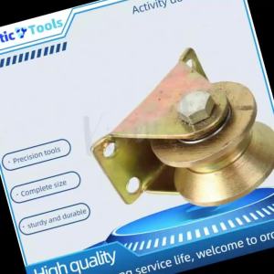 60MM Diameter Heavy Duty Triangle Wheel - U-Shaped Bearing Groove Pulley Track Wheel & Movable Door Caster Guide Wheel