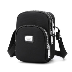 2024 New Korean Style Casual Large Screen Phone Bag Single Shoulder Bag for Women Oxford Cloth Crossbody Bag Vertical Mobile Phone Pouch Small Bag