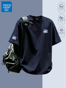 Jeanswest | Áo Thun Nam Tay Ngắn Cotton Mùa Hè Thoáng Khí Kiểu Dáng Rộng