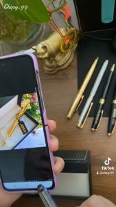 Bút ký cao cấp khắc tên Enus VB189BS kiêm bút cảm ứng phần đầu xoay cho điện thoại smartphone và máy tính bảng miễn phí khắc tên theo yêu cầu