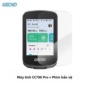 Máy Tính Xe Đạp GPS Màn Hình Cảm Ứng Màu GEOID CC700 Pro Tốc Độ Kế Không Dây WiFi ANT+ Đồng Hồ Đo Quãng Đường Chế Độ Ngủ Tự Động Dẫn Đường Chống Nước IPX7