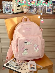 KDMILD | Cute Bow Cat Design Student Multipurpose Travel Lightweight Casual Backpack