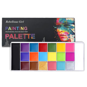20 Color Professional Face & Body Paint PaletteLong Lasting Face Painting Cosmetic For Halloween Special Effects&Cosplay Makeup
