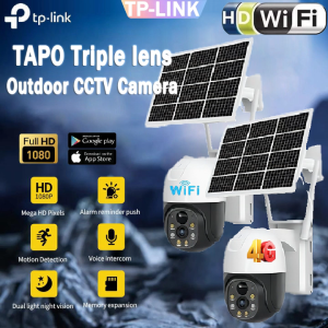 BUY 1 TAKE 1 Solar CCTV Camera With Solar Panel TOPA No Wifi Need Outdoor HD Auto Tracking 4G Surveillance Two-Way Audio Night Vision Waterproof ip Security Camera