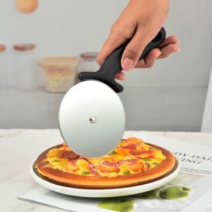 Pizza Cutter Stainless Steel Round Pizza Wheel Pastry Slicer Roller Dough Cake Divider Kitchen Tools