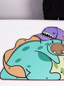 Cào móng Khủng Long 2 tầng - Cào móng tự lắp kết hợp võng nằm - Tiệm Mèo Moa