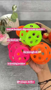 [Isi12] Cetakan Kue Kukus Lubang Pendek 7.5 cm / Cetakan Kue Kukus Lubang Plastik Tebal Pendek