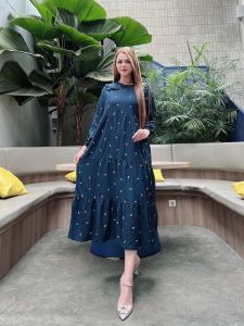 daster susun motif GG gamis susun midi busui - baju midi susun ibu hamil - daster ibu hamil - daster ibu menyusui - baju daster rayon model susun - baju tidur baju santai
