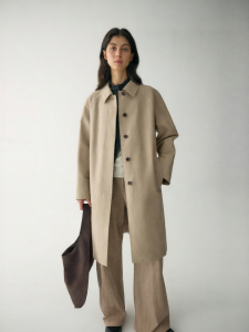 INSIS FEMME | Double-Faced Long Staple Cotton Trench Coat
