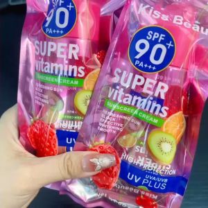 NEW Vitamins sunscreen cream UV plus high protection skintone cream SPF 90 PA+++ super my