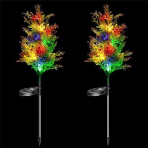 DANLE BH หลอดไฟ LED พลังงานแสงอาทิตย์แบบชาร์จไฟได้ ไฟตลาดกลางคืน ไฟกลางแจ้ง ประหยัดพลังงานและทนทาน ไฟ LED พลังงานแสงอาทิตย์ ไฟ LED พลังงานแสงอาทิตย์ โคมไฟตั้งพื้นชุมชน ไฟคริสต์มาส ไฟต้นคริสต์มาส ไฟสวน โคมไฟสนามหญ้าสี่สี