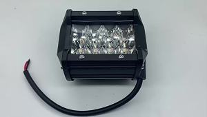 4 Inch LED Light Bar 12V 4 Work Light Bar LED Driving Lamp Dual Color Motorcycle Headlamp for Off Road Use Truck ATV SUV 4x4