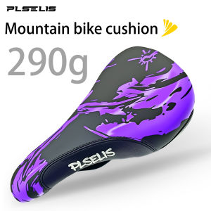 PLSELIS MTB Cycling Saddle PU Leather Surface Sturdy Nylon Base Soft Sponge. 290g Lightweight Reduces Riding Fatigue.