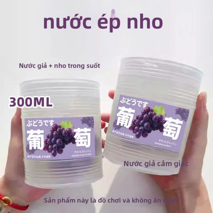 Slime Nước Trong Suốt Thơm Mùi Nước Ép Trái Cây 300ml, Chất Liệu Mềm Dẻo, Giúp Thư Giãn, Giảm Căng Thẳng, Có Thể Bóp Nắn Để Xả Stress