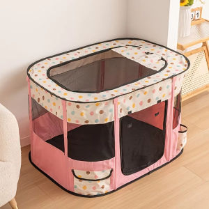 Collapsible Pet Enclosure Safe Birthing Tent Delivery Room For Cats Dogs Whelping Room Bed For Puppies Kittens Birthing Nursing Privacy Area